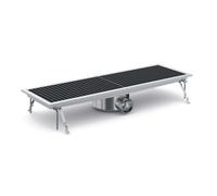 Caniveau de sol - Inox - 92,7x30x(h)14cm