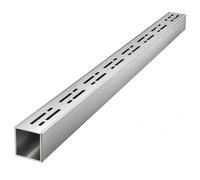 Caniveau Extérieur en Acier Inoxydable, Caniveau Extérieur Extra Plat | Protection efficace contre la saleté, Pour Terrasse, Balcon, Jardin, Allée, Cour