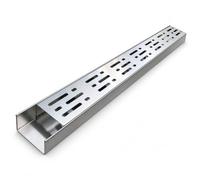 Caniveau Exterieur Kit De GouttièRes,Canal De Drainage ExtéRieur éPissable | Forte Capacité De Charge,Avec Grille Amovible,Pour Terrasse De Ferme De Jardin De Cour