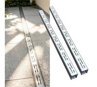 Caniveau Exterieur Tranchée de Drainage avec Grille Caniveau De Tranchée | Auge de Tranchée D'égout de Puit Pour Terrasse, Jardin, Trottoir(100x10x5cm)
