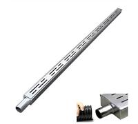 Caniveau Exterieur Tranchée de Drainage pour Gouttière Extérieure Mince avec Embouts/sortie, Kit de Drainage pour Canal de Drainage Étroit de 1,4 /2 /4 Po avec Grille, Auge de Tranchée D'égout de Puit