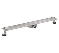 Caniveau extra plat pour douche italienne reversible finition inox/ou à carreler longueur 90 centimètres - Avec siphon anti odeur et filtre pour cheveux NOYON & THIEBAULT
