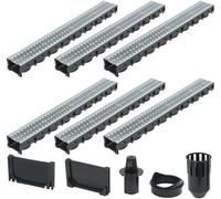 Caniveaux de drainage 6 pcs Acier galvanisé 6 m