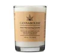 Cannabolish Bougie anti-odeurs de fumée - Ingrédients naturels - Parfum vert d'hiver - 200 ml