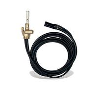 Watts Canne d'aspiration bi-tube fioul L0108204 – 2,2 m, vanne laiton, clapet anti-retour, 3/8''F