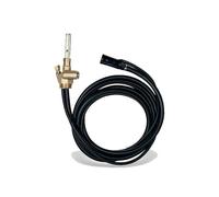 Canne d'aspiration bi-tube fioul WATTS INDUSTRIES L0108204 2,2m vanne laiton fermeture rapide clapet anti-retour raccords 3/8'' F noir/laiton
