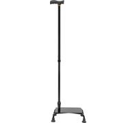 Canne monte-escalier - Réglable en hauteur de 85 à 105 cm, 10 marches - Capacité de charge 150 kg - Marchepied 23 × 15 × 7,5 cm - Alliage d'aluminium et fer - Noir