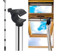 Canne Télescopique pour Stores et Fenêtres De Toit 1 84 m Perche Telescopique Conçu pour Ouverture et Fermeture de Fenêtre Crochet