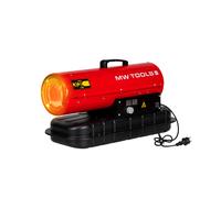Canon à chaleur fioul 20kW portable à combustion directe et thermostat intégré MW Tools WD72