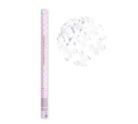 Canon à confettis avec papillons blancs