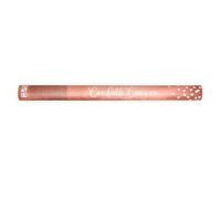 PartyDeco Canon à confettis TUKHR60-019R Cœurs Or et Rose 60 cm Rose G