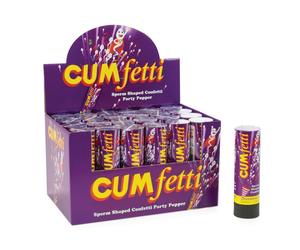 Canon à Confettis Cumfetti avec Confettis en Forme de Spermatozoïdes