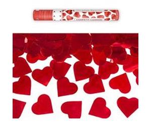 canon à confettis cur rouge 40cm - partydeco tukhr40 Rouge G