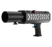 Canon à confettis - Lance-confettis en papier - 1 unité - Lumière LED - Batterie rechargeable - Pour fêtes et DJ
