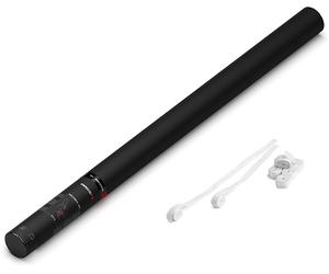 Canon à confettis manuel Magic FX Streamer Cannon PRO 80 cm - Blanc - Canons serpentins manuels