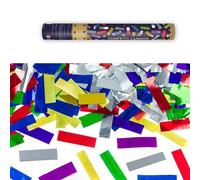 CANON À CONFETTIS MÉTALISÉ MULTI 40CM