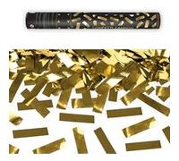 canon à confettis métalisé or 40cm - partydeco tukm40-019 Jaune G
