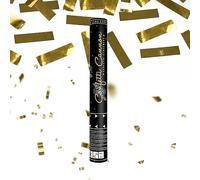 Canon à Confettis Rectangle couleur Or 40 cm - Lanceur à confettis à tenir en main pour Mariage - Portée 10 Mètres, Prise en Main Facile Idéal pour mariage ou anniversaire - SPARKLERS CLUB