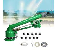 Canon à Eau pour Grandes Surfaces, 2" Arroseur à Impact Agricole - Pulvérisation 360° pour Pelouse et Jardin