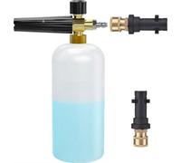 Canon à mousse de neige pour nettoyeur haute pression Bouteille de jet 1 l Générateur de savon réglable Distributeur Lance à mousse - Karcher K2 K3 K4 K5 K6 K7 - Outils de nettoyage haute pression