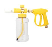 Canon à Mousse Hautes Pressions, 22mm/14mm Adaptateur Pistolet à Eau Lavage Voiture, Réservoir de 1L pour Pompe à Eau, Nettoyeur Haute Pression Universel pour Voiture et Jardin