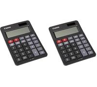 Canon Calculatrice de Bureau 12 Chiffres AS-120 II (Lot de 2)