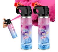 Canon Confettis Gender Reveal- Rose, Lot de 2 -avec poudre canons à confettis biodégradables à 100% pour Révélation fête prénatale Pour Sexes Bébé Fille