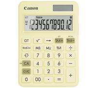 Canon LS-125KB-PYL Calculatrice de poche jaune pastel Ecran: 12 à pile(s), solaire (l x H x P) 106 x 25 x 147 mm