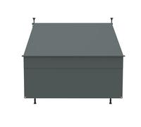 Canopée Store Banne Manuel Rétractable avec Manivelle, Auvent de Terrasse sans perçage, Protection Solaire Réglable pour Balcon, Terrasse, Jardin (Gris, 2.5m x 1.8m)