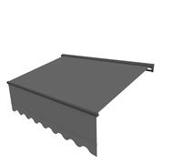Canopée Store Banne Motorisé Semi Coffre Gris Sombra 5 x 3.5m - Aluminium et Polyester 280 g/m² pour Terrasse, Balcon et Jardin