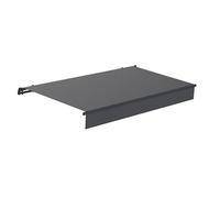 Canopée Store Store Banne Manuel Anthracite 2,5 x 2 m, Store Extérieur avec Manivelle, Inclinaison Réglable, Protection Solaire pour Terrasse, Balcon, Jardin et Façade (Anthracite, 2.5x2m)