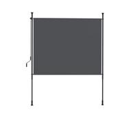 Canopée Store Store Vertical sans perçage 200 x 310 cm à manivelle, Brise-Vue extérieur pour Balcon terrasse Jardin, Protection Solaire et visuelle, Anthracite (Gris, 2x3.1m)