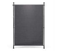 Canopée Store Store Vertical sans perçage Gris 120 x 310 cm à manivelle, Brise-Vue extérieur pour Balcon terrasse Jardin