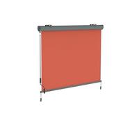 Canopée Store Vertical Rétractable avec Coffre, Store Enrouleur Exterieur avec Manivelle pour Balcon, Terrase, Brise Vue pour Jardin, Corail, 2,5 x 1,4 m (H x L)