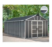 Palram - Abri De Jardin 11x21.3 Pieds Gris Anthracite 705685 Gris