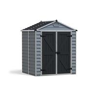 PALRAM Abri de jardin Skylight 2,7 m² - Aluminium et polycarbonate - Gris