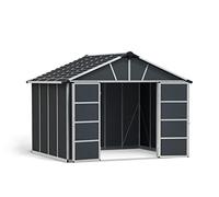 Palram Abri de jardin Yukon 7,9 m² Aluminium et polycarbonate Gris 705073