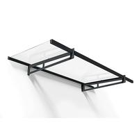 Auvent de porte moderne Bremen 2,05 m Palram - Canopia anthracite