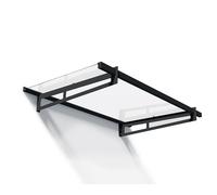 Canopia by Palram Auvent de Porte d'entrée Bremen 3x5m Marquise de Porte, Protection Contre la Pluie et Le Soleil pour Maison,(Gris)