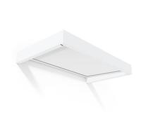 Canopia by Palram Auvent de Porte d'entrée Sophia 95x160cm Marquise de Porte, Protection Contre la Pluie et Le Soleil pour Maison,Blanche, Blanc Translucide