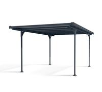 Canopia by Palram Carport Verona 15.1m² en polycarbonate, Aluminium robuste et antirouille protection de la voiture contre la lumière du soleil