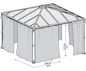 Canopia by Palram Palram - Ensemble de rideaux Canopia pour le Pavillon de la Martinique