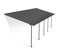 Canopia by Palram Pergola Capri 25.7 m² en Aluminium Et Polycarbonate, Moderne & Élégante, pour Couvrir Une Terrasse Toute L’année (Gris)