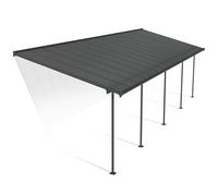 Canopia by Palram Pergola Capri 29 m² en Aluminium Et Polycarbonate, Moderne & Élégante, pour Couvrir Une Terrasse Toute L’année (Gris)