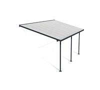 Canopia by Palram Pergola Feria 16.4 m² en Aluminium Et Polycarbonate, Moderne & Élégante, pour Couvrir Une Terrasse Toute L’année (Gris)