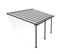 Canopia by Palram Pergola Olympia 16.4 m² en Aluminium Et Polycarbonate, Moderne & Élégante, pour Couvrir Une Terrasse Toute L’année (Gris)