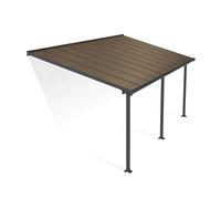 Canopia by Palram Pergola Olympia 18.3m² en Aluminium Et Polycarbonate, Moderne & Élégante, pour Couvrir Une Terrasse Toute L’année (Gris)