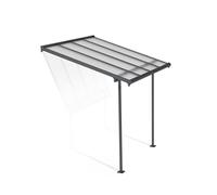 Canopia by Palram Pergola Sierra 2.3X2.3 en Aluminium Et Polycarbonate, Moderne & Élégante, pour Couvrir Une Terrasse Toute L’année (Grise Transparent)