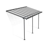 Canopia by Palram Pergola Sierra 2.3X4.6* en Aluminium Et Polycarbonate, Moderne & Élégante, pour Couvrir Une Terrasse Toute L’année (Grise Transparent)