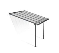 Canopia by Palram Pergola Sierra 3X3.05 en Aluminium Et Polycarbonate, Moderne & Élégante, pour Couvrir Une Terrasse Toute L’année (Gris Transparent)